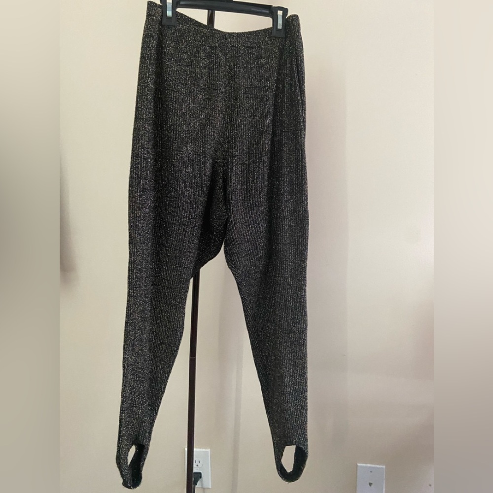 Vintage black with glittery gold stir up pant